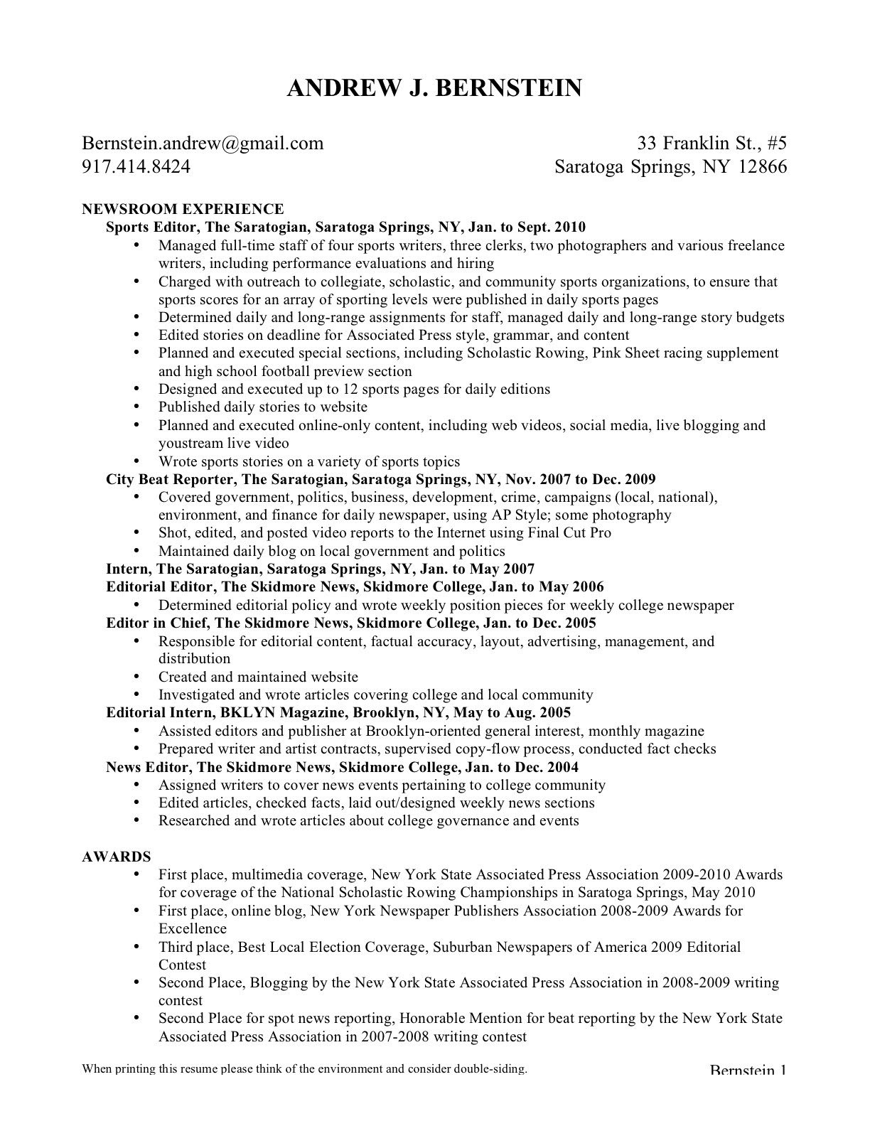 Catchy resume titles